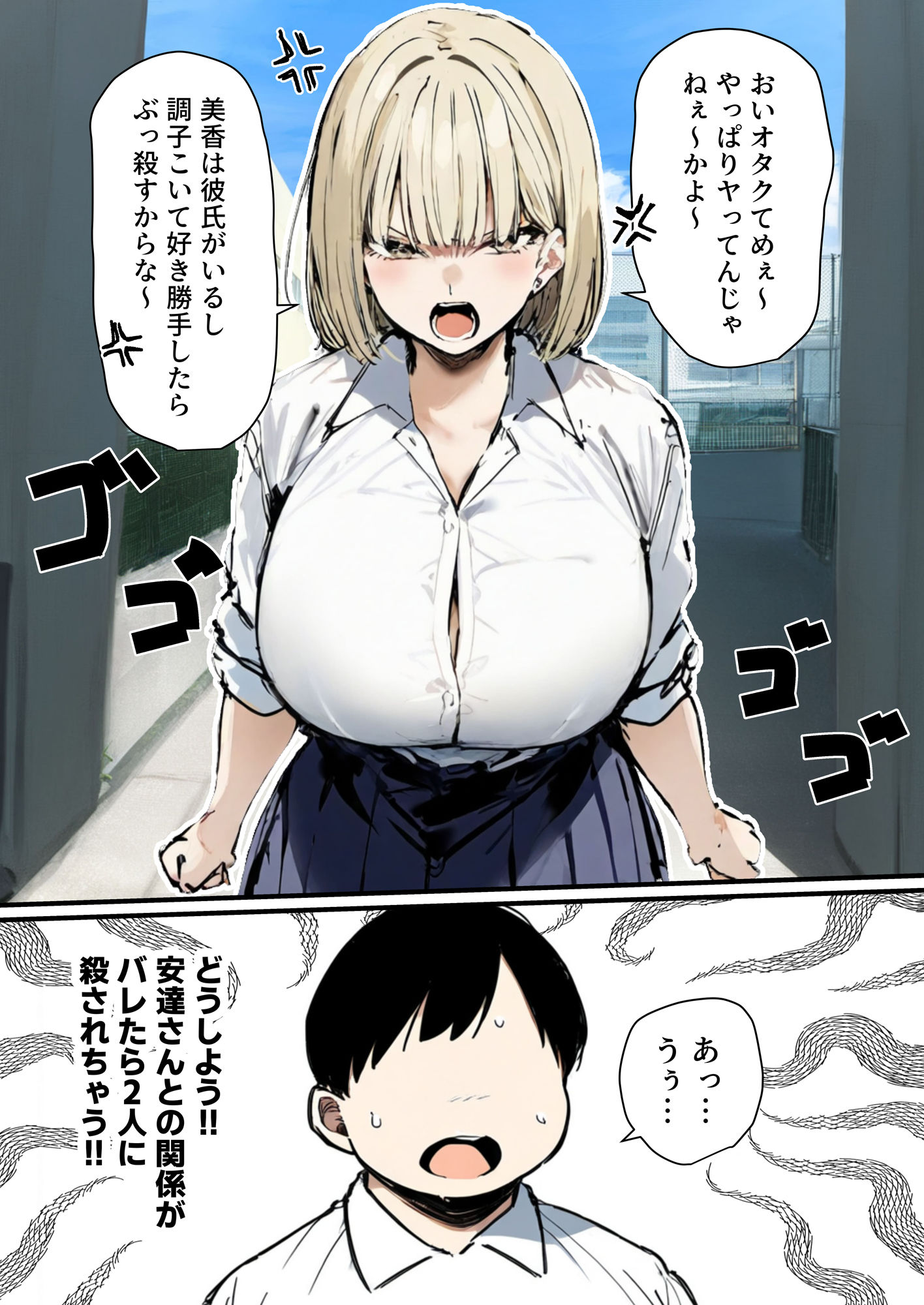 彼氏と喧嘩するたびに僕のチンポでオナニーするギャル2のイメージCG