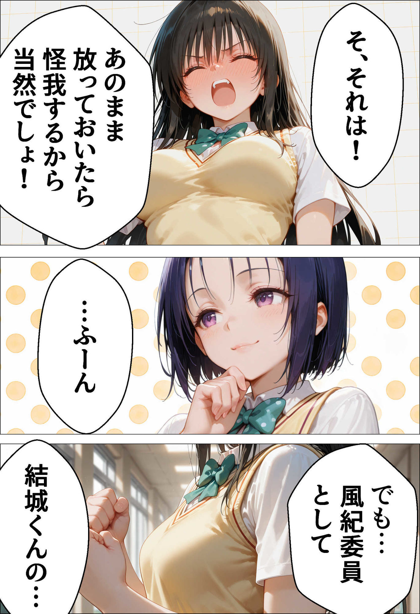 催眠種付け学園 緊縛調教ボテ腹肉便器科へようこそ  西連寺〇菜と古〇川唯編のイメージCG