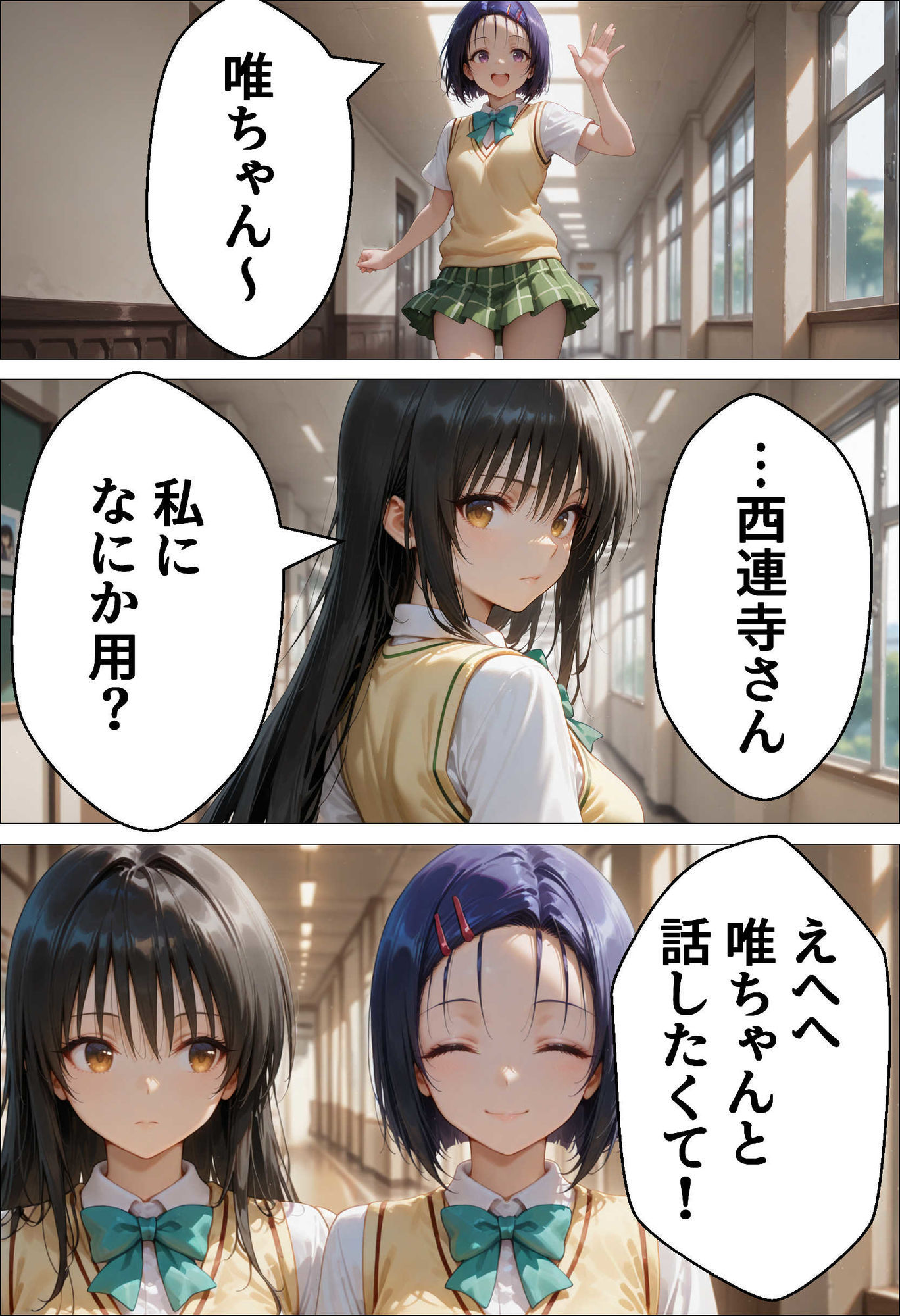 催眠種付け学園 緊縛調教ボテ腹肉便器科へようこそ  西連寺〇菜と古〇川唯編のイメージCG