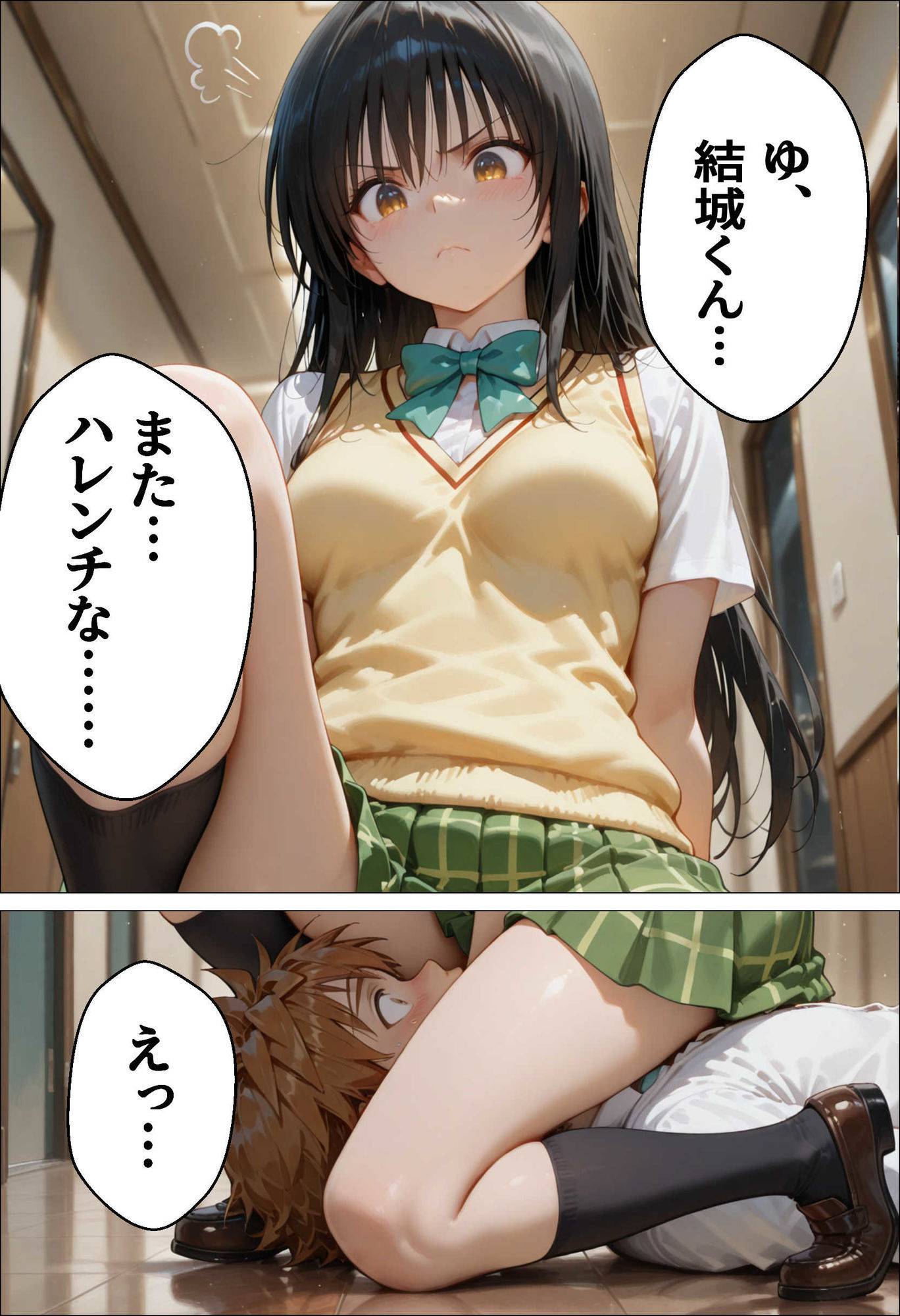 催眠種付け学園 緊縛調教ボテ腹肉便器科へようこそ  西連寺〇菜と古〇川唯編のイメージCG