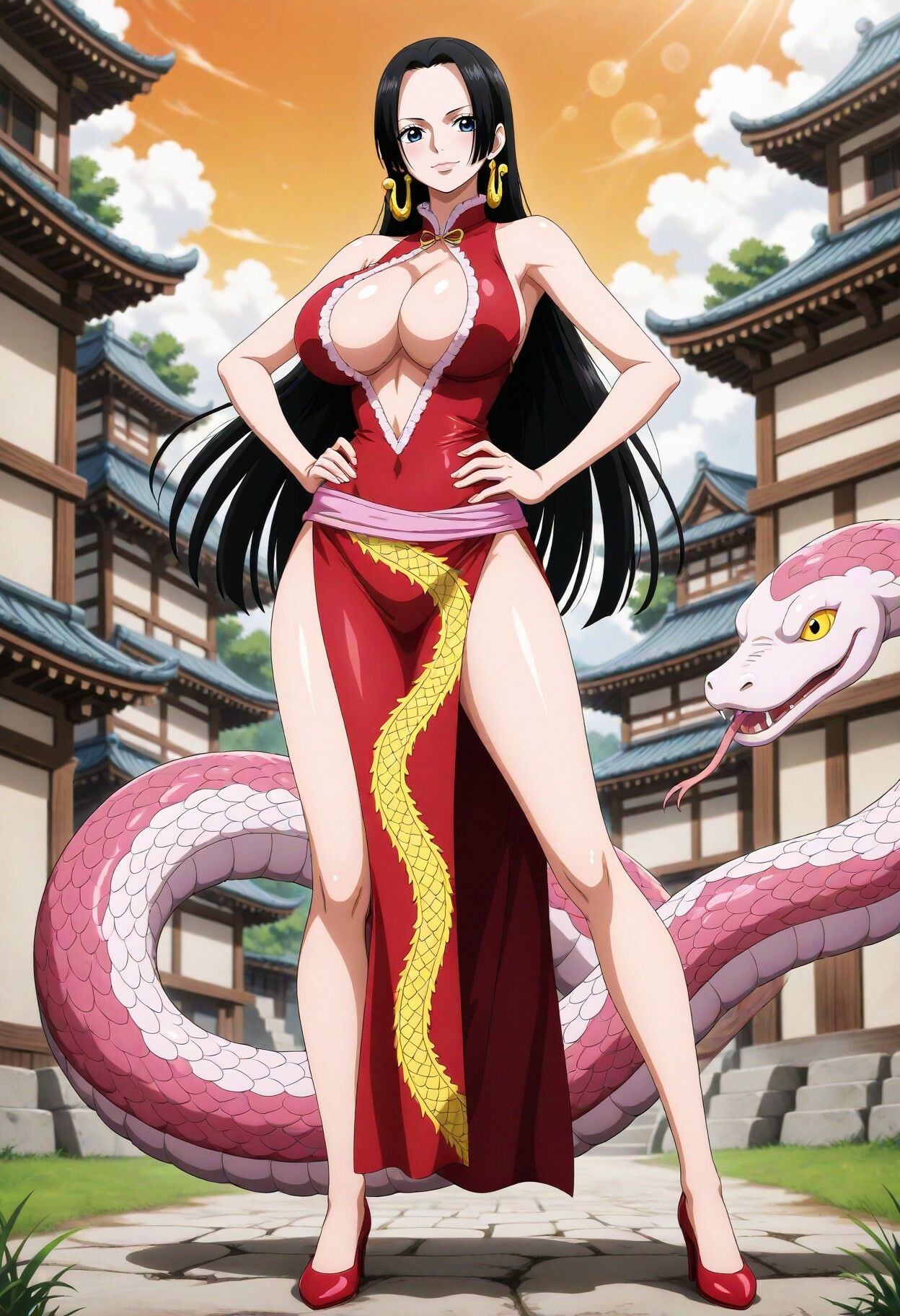 海賊女帝 ボア・ハンコックの濃厚な夏のイメージCG