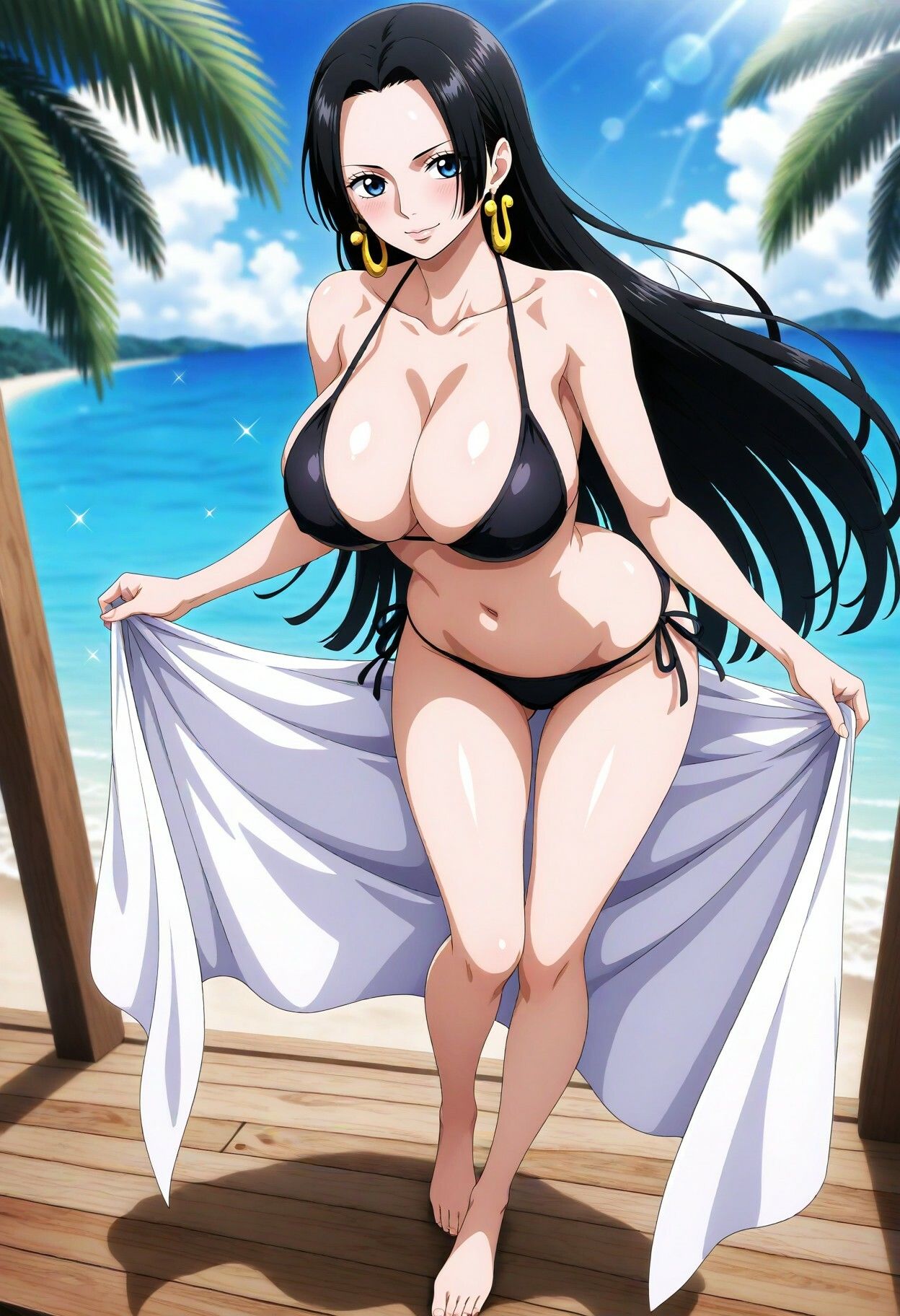 海賊女帝 ボア・ハンコックの濃厚な夏のイメージCG