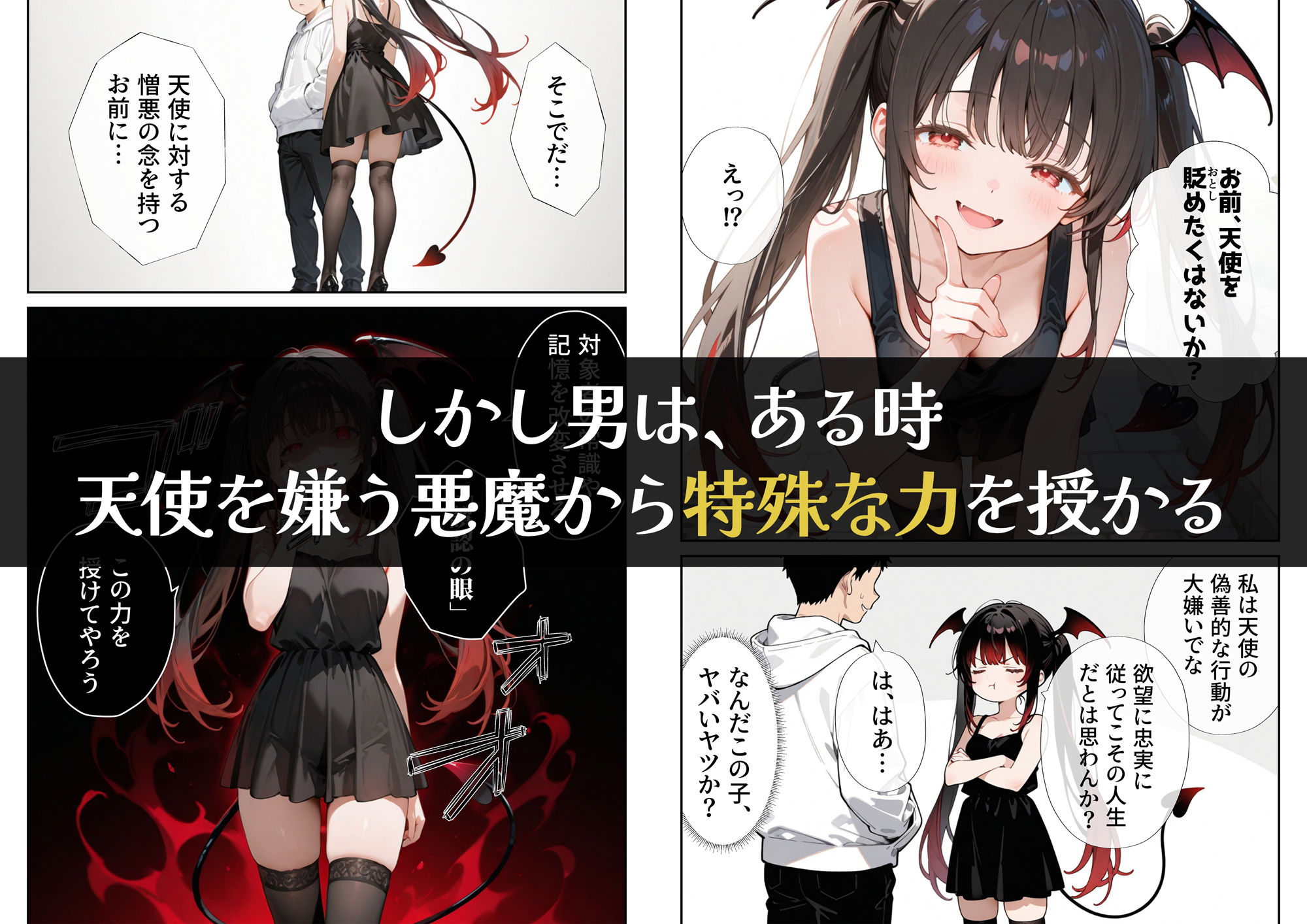 お隣の天使様を記憶操作でイケメンから寝取って堕天使にした件のイメージCG