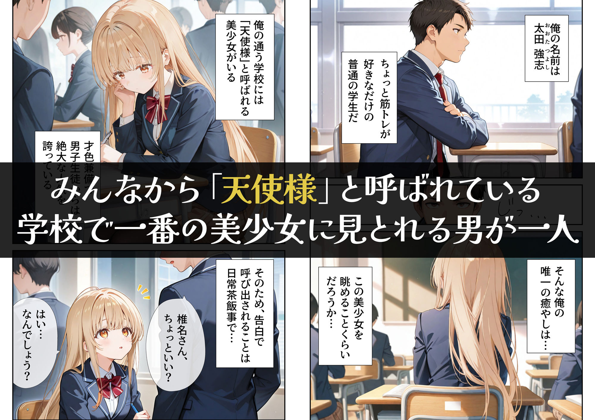お隣の天使様を記憶操作でイケメンから寝取って堕天使にした件のイメージCG